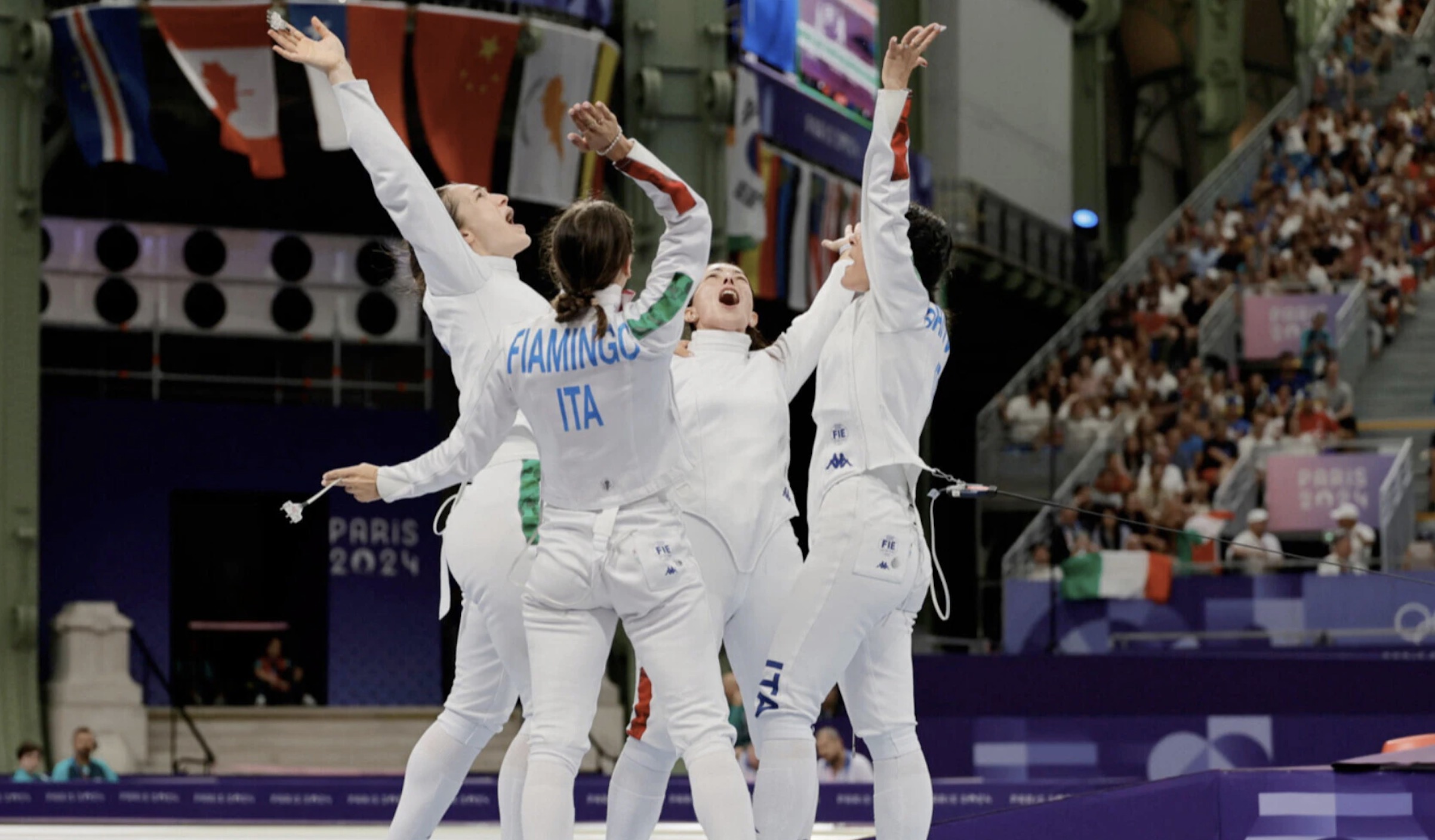 Scherma Olimpiadi 2024 L Italia Di Spada Femminile Conquista L Oro