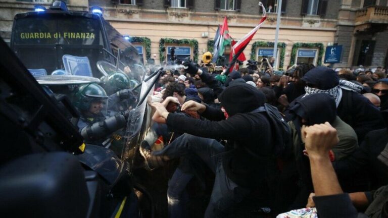 Manifestazione Pro Palestina A Roma Feriti Tra Le Forze Dellordine