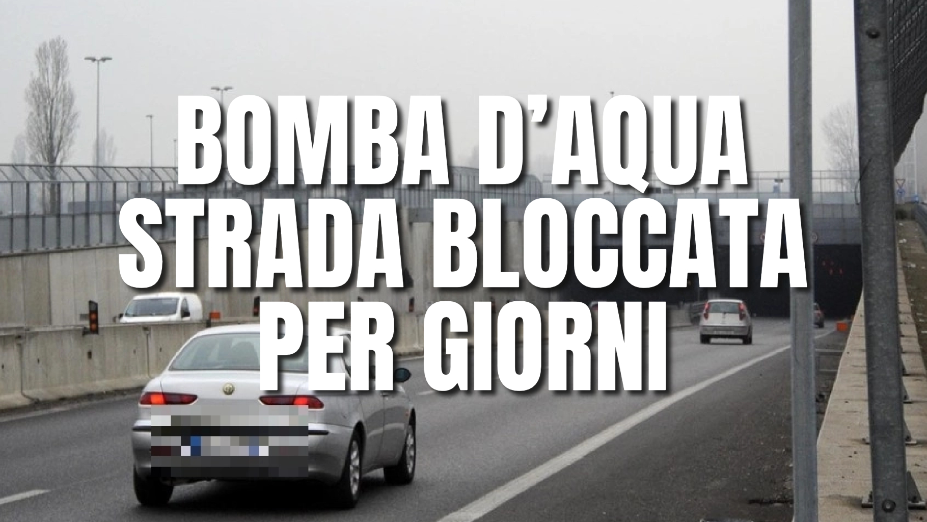 Bomba d’acqua, la strada rimane bloccata per giorni!