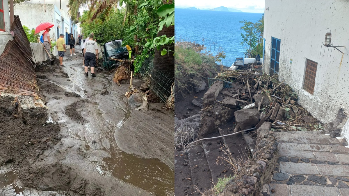 Ginostra flagellata dal maltempo: “Siamo in 30, attaccati a uno scoglio che rischia di sgretolarsi”