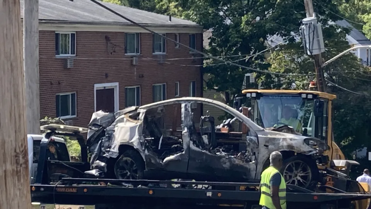 Auto elettrica si schianta e va a fuoco. Morte carbonizzate nonna e nipotina