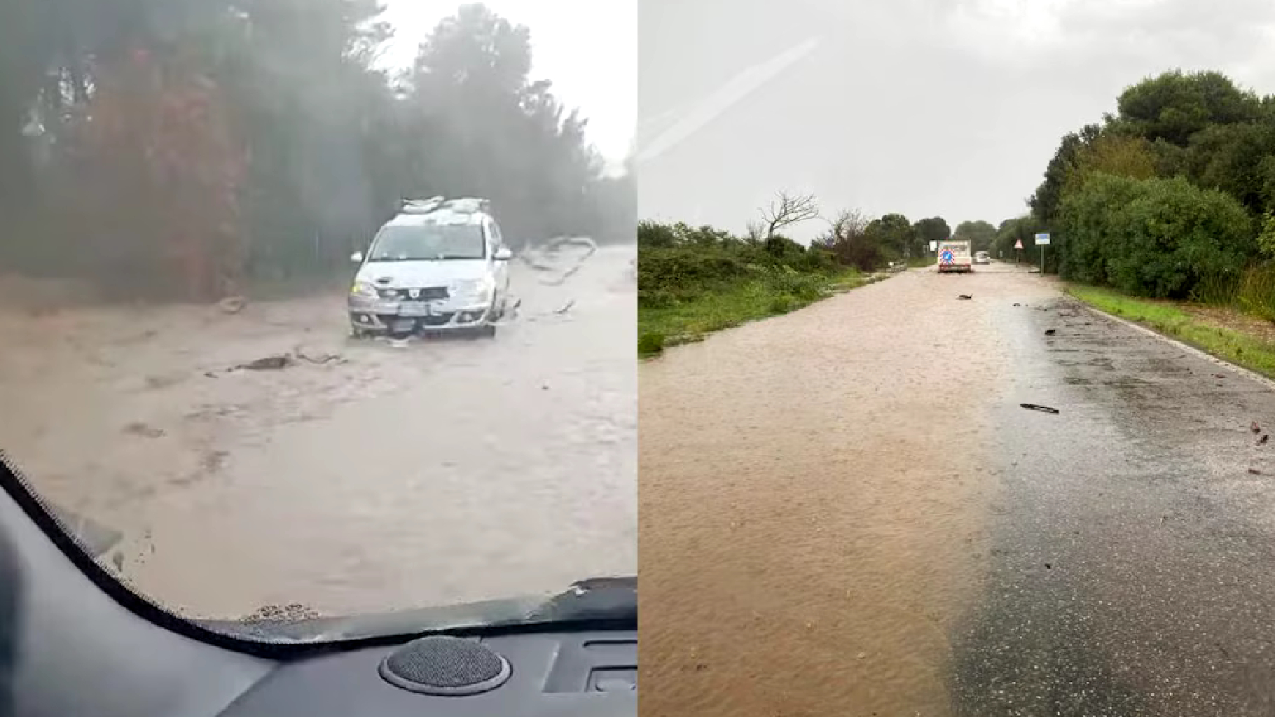 Maltempo in Toscana: nubifragio colpisce il sud della provincia di Grosseto, strade allagate e auto bloccate