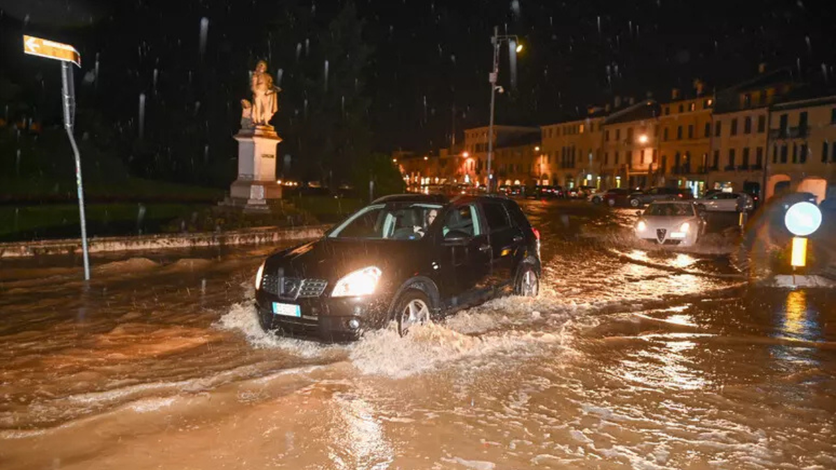 Maltempo: allerta rossa per l’esondazione del Po in Veneto, temporali in Sardegna e al Centro Nord