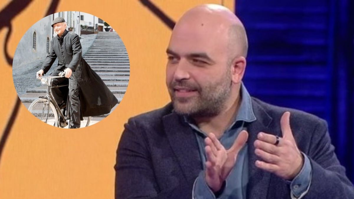 Roberto Saviano, la battuta su Don Matteo: “360 omicidi tra Gubbio e Spoleto, altro che Gomorra”