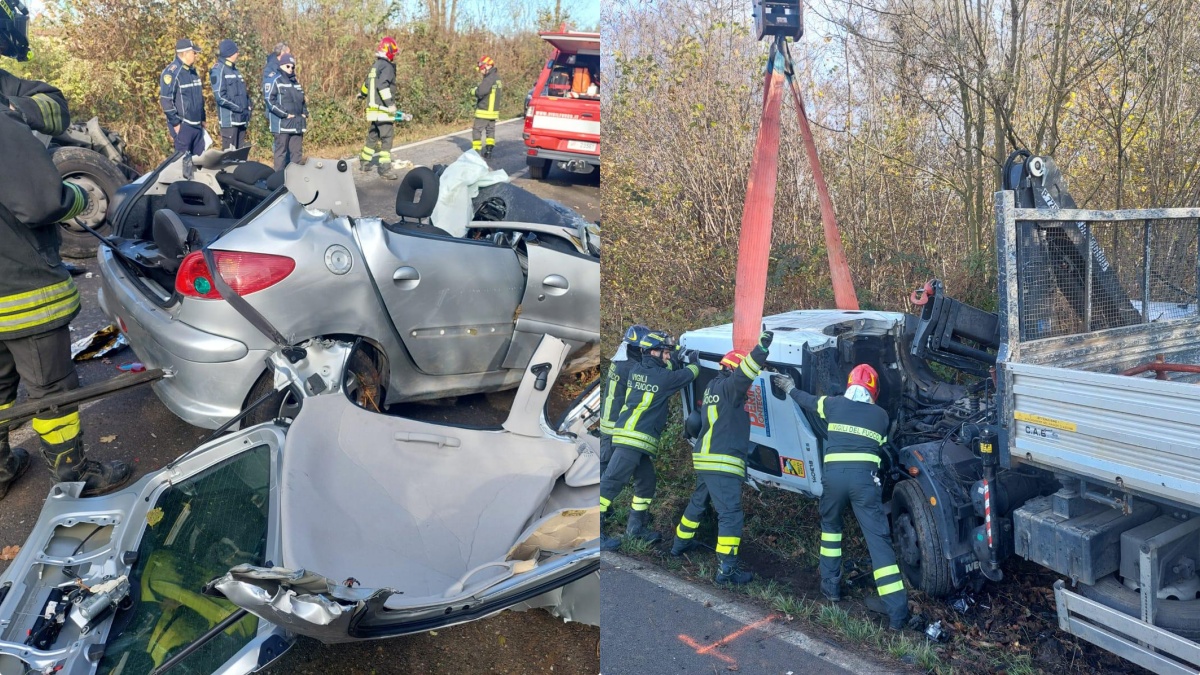 Binago, frontale tra auto e camion: muore ragazzo di 20 anni