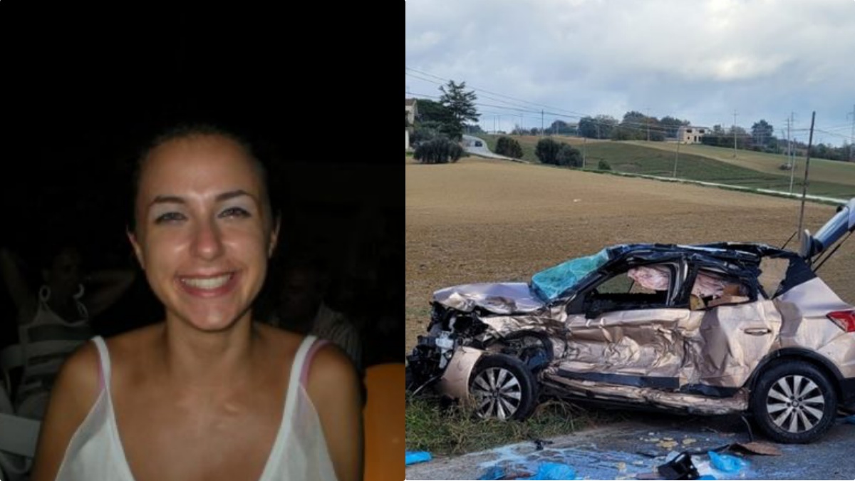 Fermo, auto contro camion dei rifiuti: morta la 33enne Eleonora Dolci