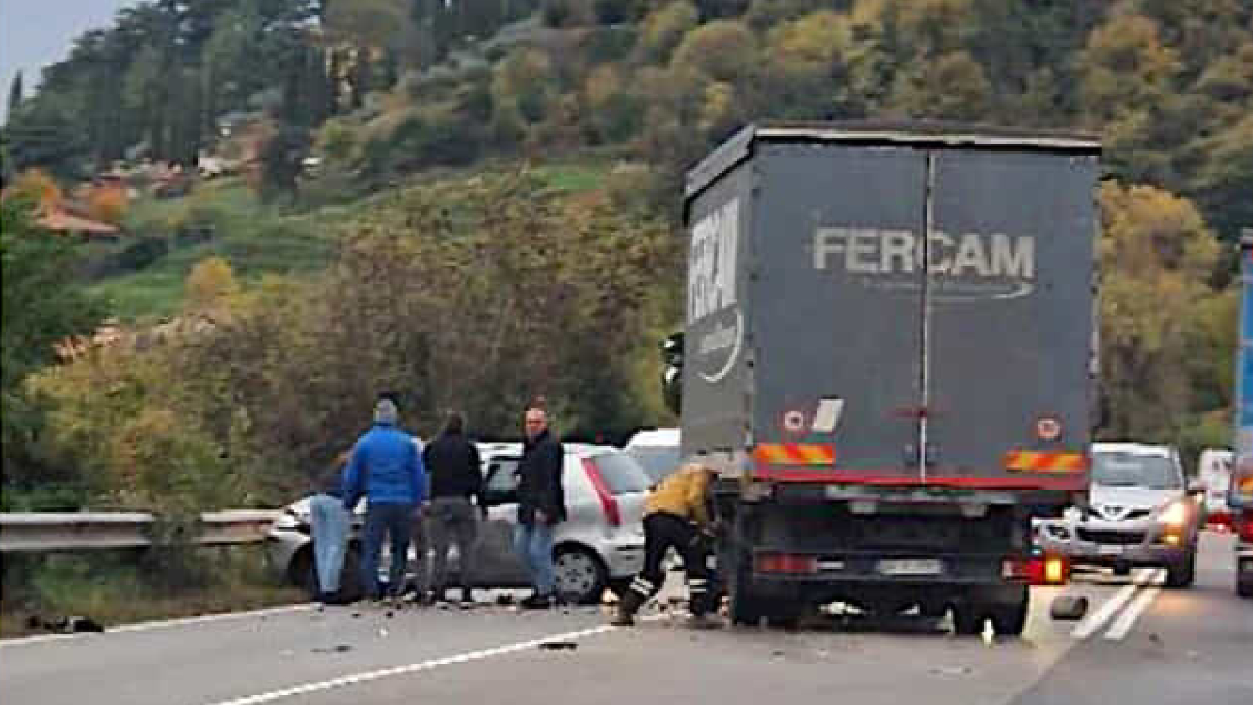 Incidente sulla Provinciale 19 a Gussago: traffico in tilt