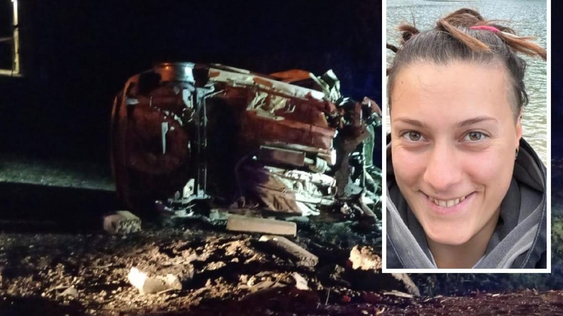 Auto si ribalta e prende fuoco: Caterina muore carbonizzata a 26 anni