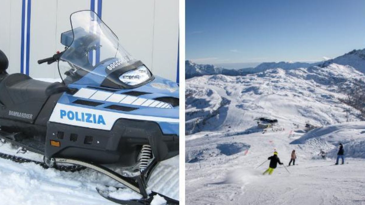 Bambino di 7 anni travolto da una motoslitta della polizia parcheggiata: “È in terapia intensiva”