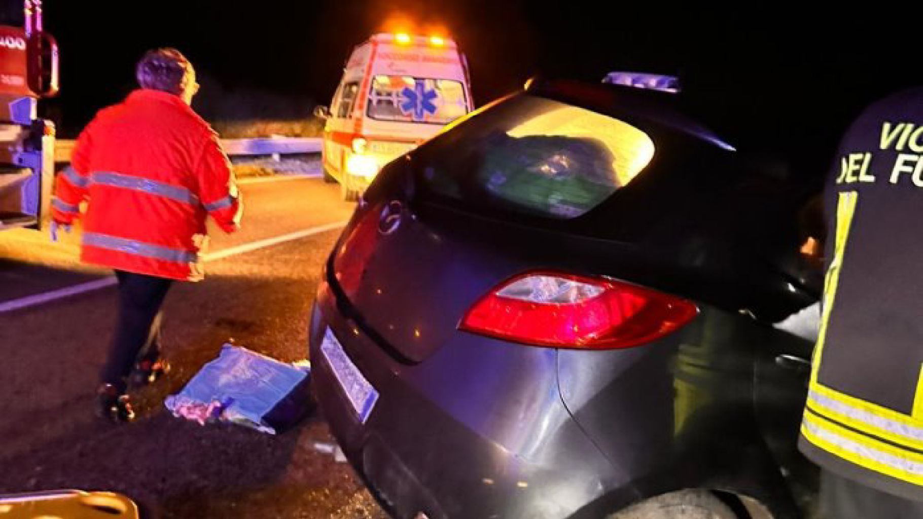 Gravissimo incidente stradale sulla 90 bis: cinque feriti, tra cui due minori