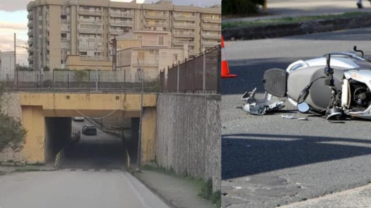 Castellammare, studente in scooter colpito in testa dalla plafoniera di un palo della luce