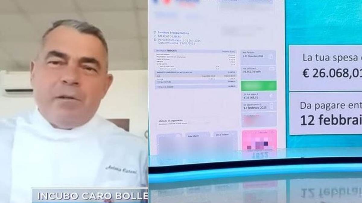 “Una bolletta da 26mila Euro!” E il ristoratore denuncia tutto in tv. Scoppia il caso