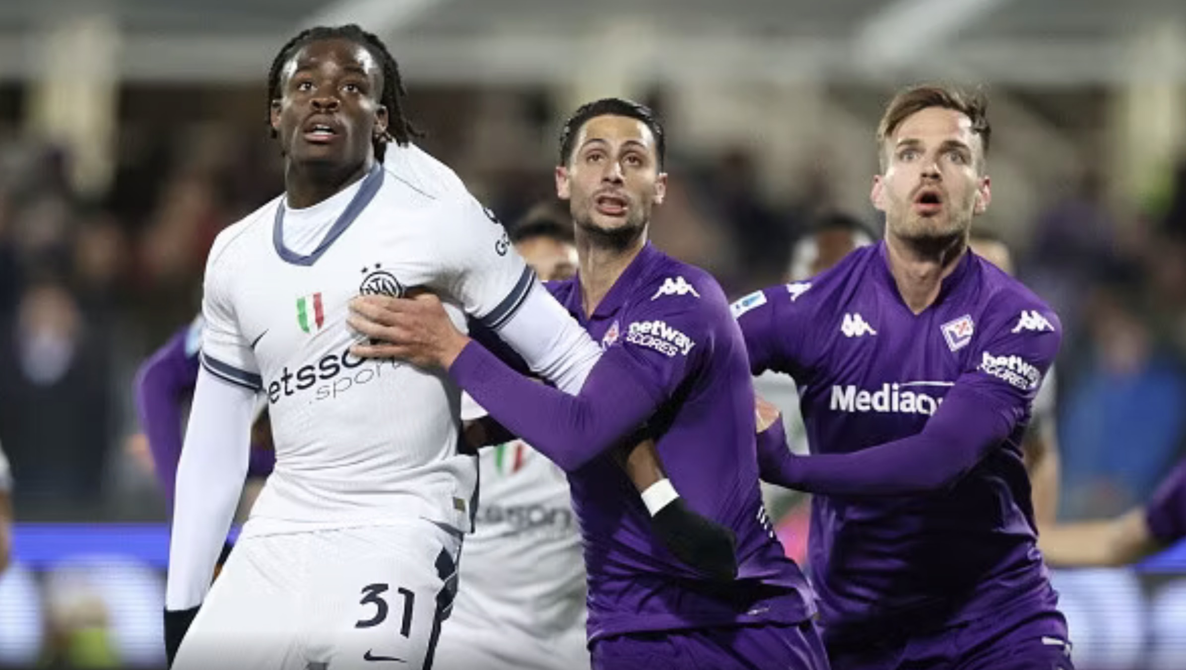 Serie A, Fiorentina Inter finisce 3 0: Kean travolge i nerazzurri