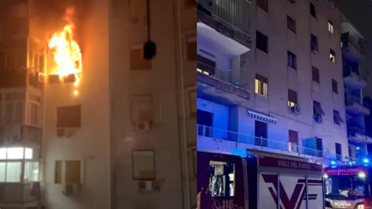 Palermo, incendio in un appartamento: intossicato un 80enne