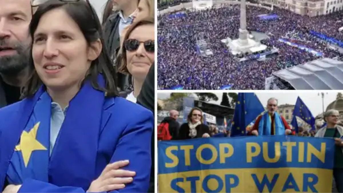 Manifestazione pro Europa di piazza del Popolo finanziata dal Comune di Roma: è polemica